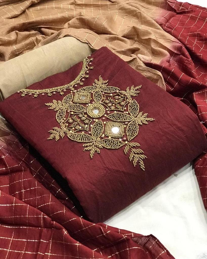 DS Designer Exclusive Designer Wear Wholesale Non Catalog Dress Material Catalog